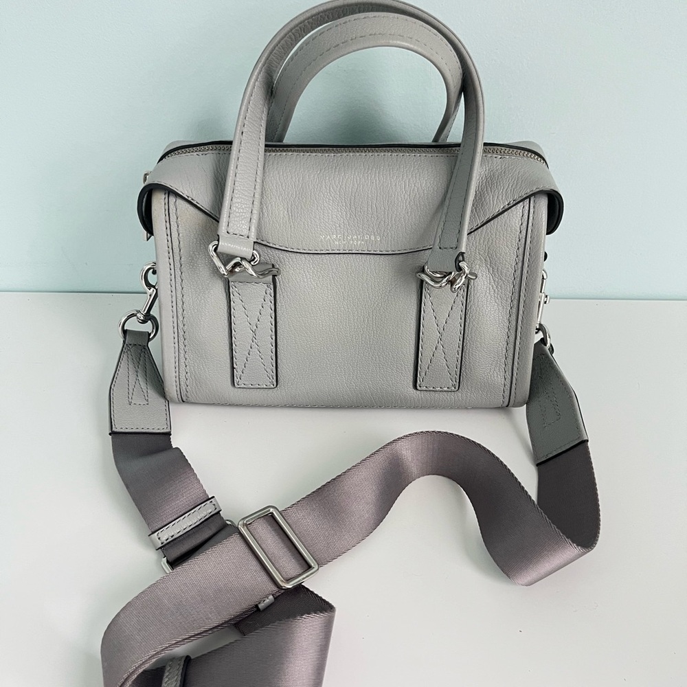 Marc Jacobs Gray Crossbody Satchel Bag